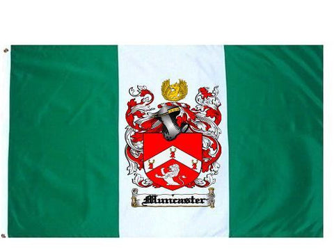 Muncaster family crest coat of arms flag