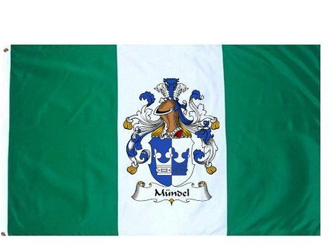 Mundel family crest coat of arms flag