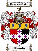 Mundie coat of arms family crest download