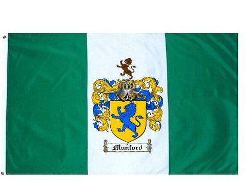 Munford family crest coat of arms flag