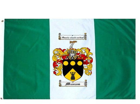 Munns family crest coat of arms flag