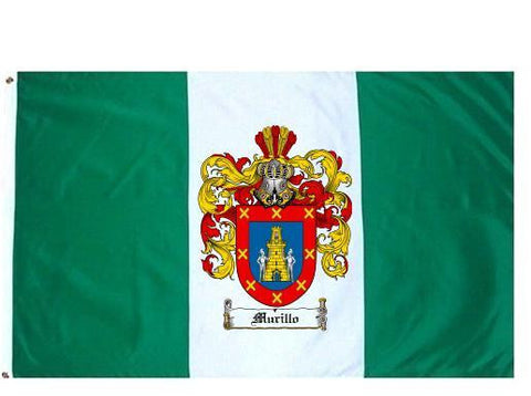 Murillo family crest coat of arms flag