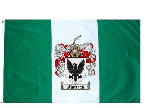 Murtagh family crest coat of arms flag