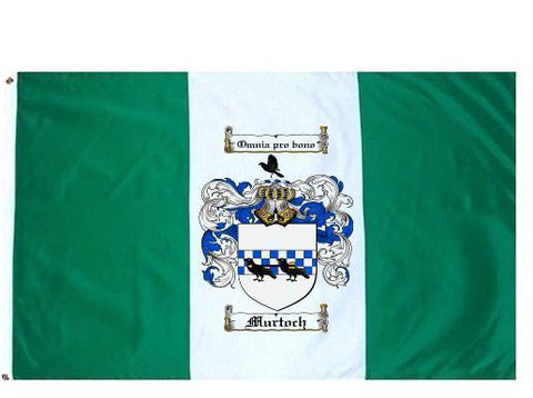 Murtoch family crest coat of arms flag
