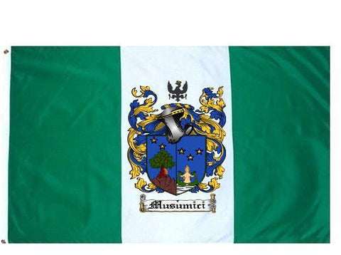Musumici family crest coat of arms flag