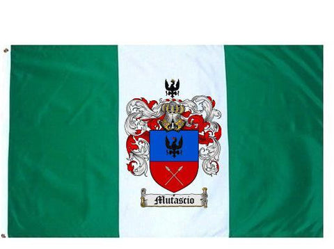 Mutascio family crest coat of arms flag