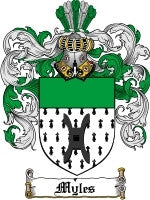 Myles coat of arms family crest download