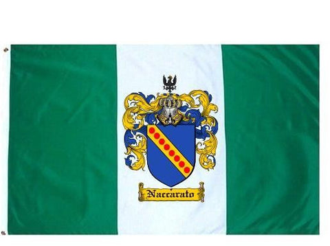 Naccarato family crest coat of arms flag