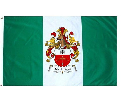 Nachtigal family crest coat of arms flag