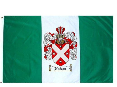 Nadeau family crest coat of arms flag