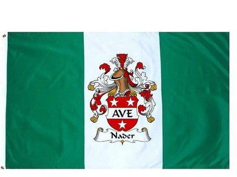 Nader family crest coat of arms flag