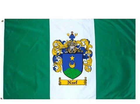 Naef family crest coat of arms flag