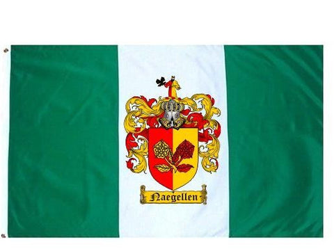 Naegellen family crest coat of arms flag