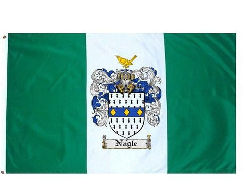 Nagle family crest coat of arms flag