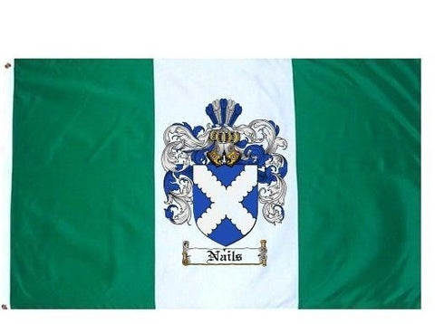 Nails family crest coat of arms flag