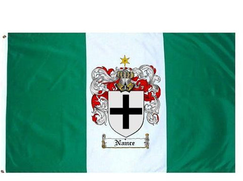 Nance family crest coat of arms flag