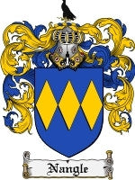 Nangle coat of arms family crest download