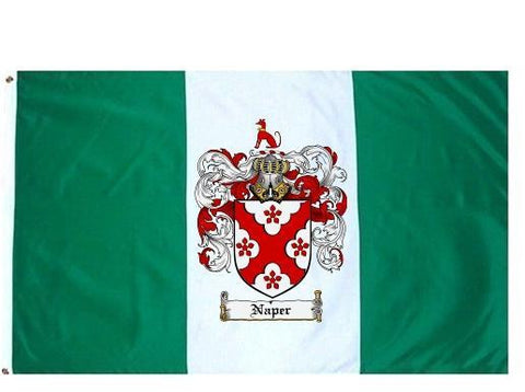 Naper family crest coat of arms flag