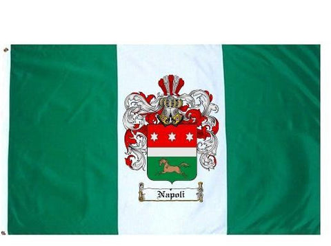 Napoli family crest coat of arms flag