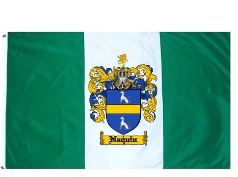 Naquin family crest coat of arms flag