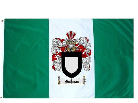 Nathman family crest coat of arms flag