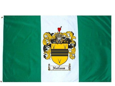 Nations family crest coat of arms flag