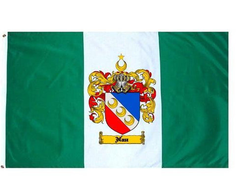 Nau family crest coat of arms flag