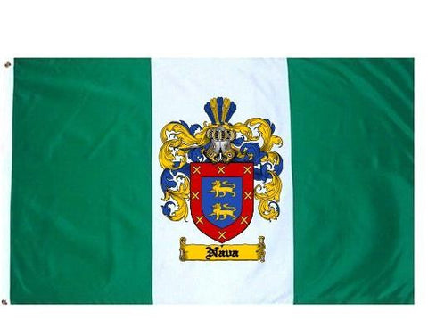 Nava family crest coat of arms flag