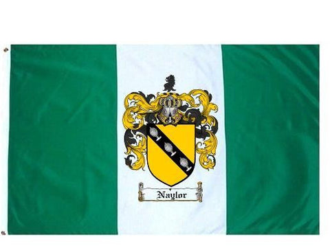 Naylor family crest coat of arms flag