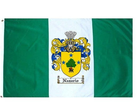 Nazario family crest coat of arms flag