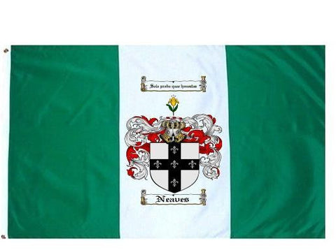 Neaves family crest coat of arms flag