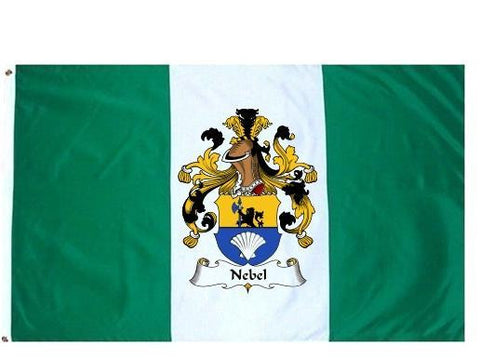 Nebel family crest coat of arms flag