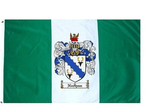 Nedham family crest coat of arms flag