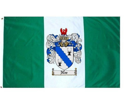 Nee family crest coat of arms flag