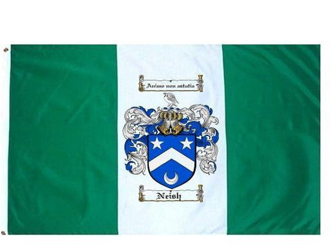 Neish family crest coat of arms flag