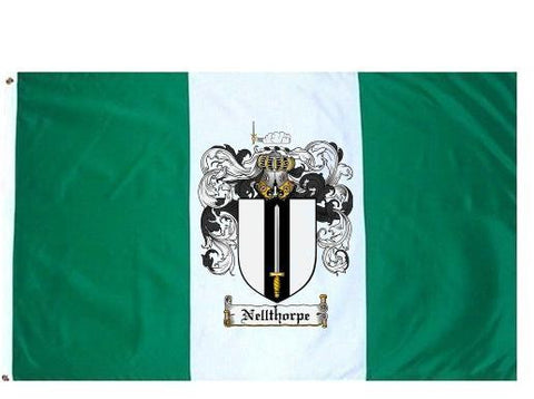 Nellthorpe family crest coat of arms flag