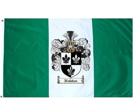 Nelston family crest coat of arms flag