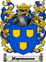 Nepomuceno coat of arms family crest download