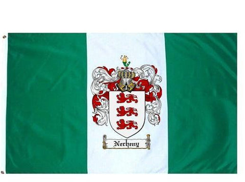 Nerheny family crest coat of arms flag