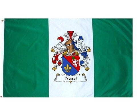 Nessel family crest coat of arms flag