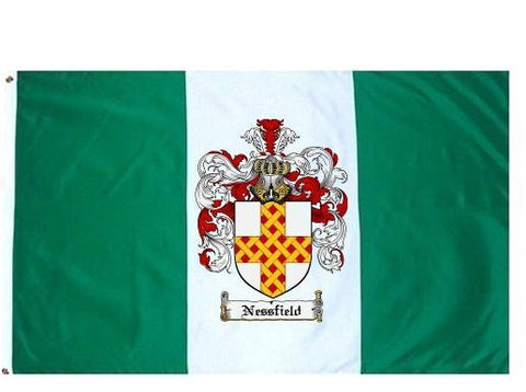 Nessfield family crest coat of arms flag