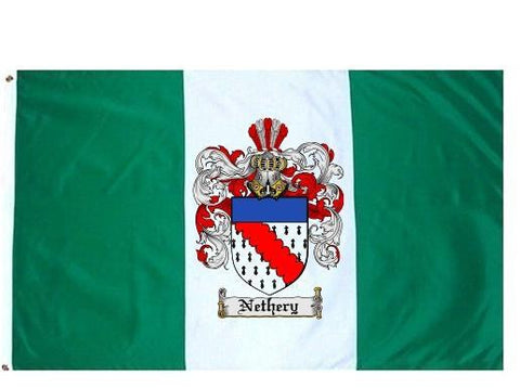 Nethery family crest coat of arms flag