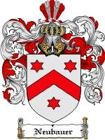 Neubauer coat of arms family crest download