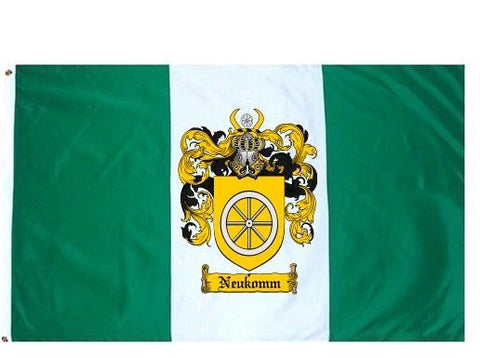 Neukomm family crest coat of arms flag