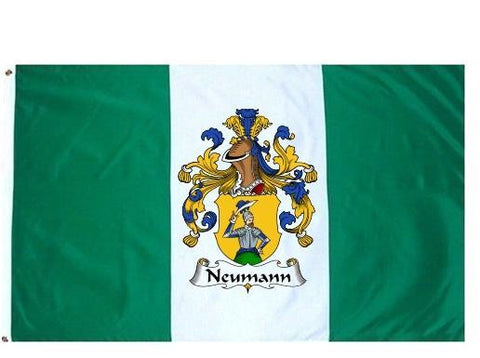 Neumann family crest coat of arms flag