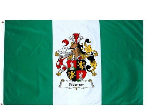 Neuner family crest coat of arms flag