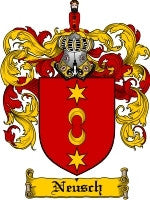 Neusch coat of arms family crest download