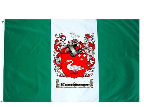 Neuschwanger family crest coat of arms flag