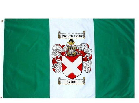 Nevil family crest coat of arms flag
