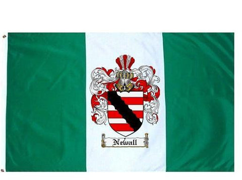 Newall family crest coat of arms flag